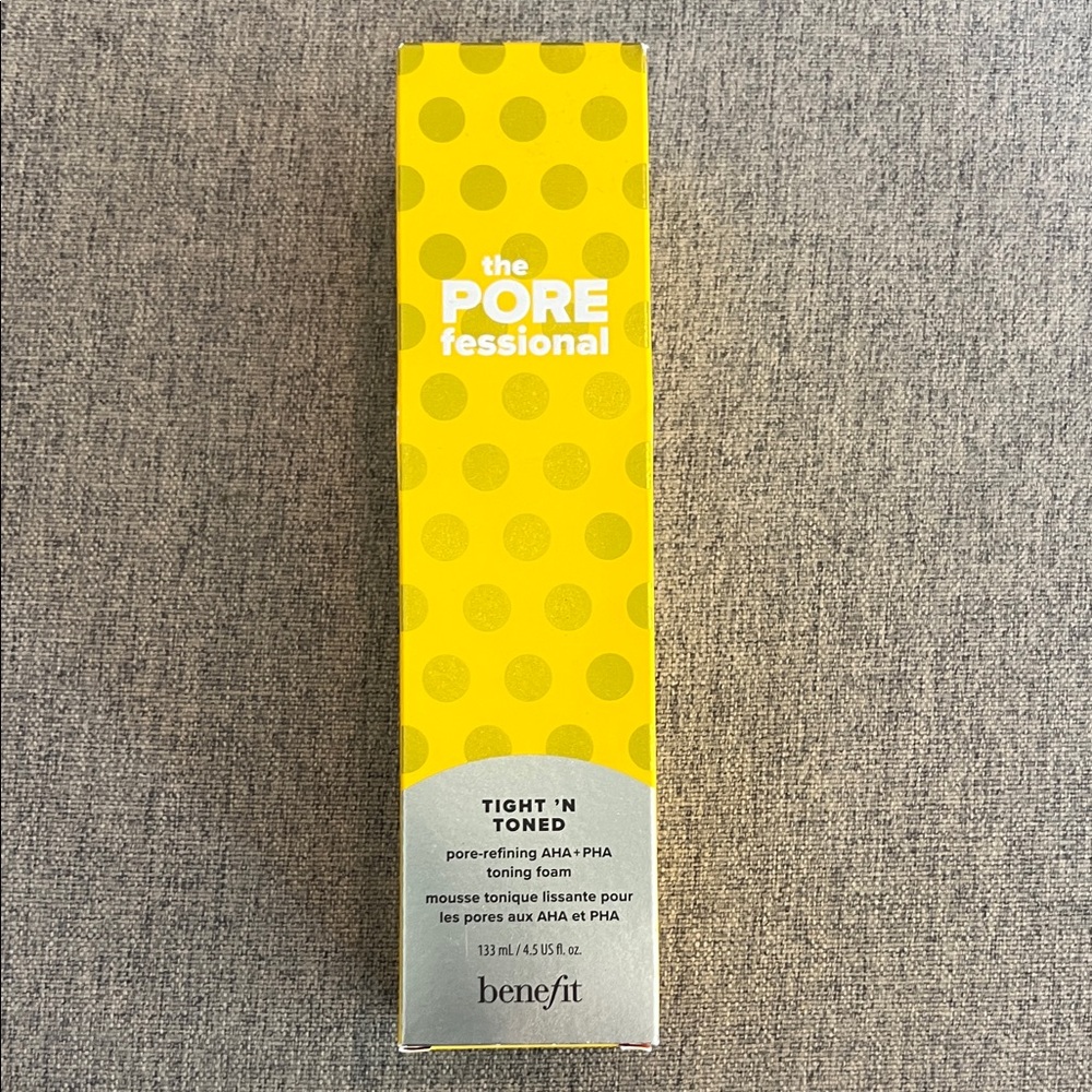 NEW! Benefit POREfessional Toning Foam in Bright Yellow